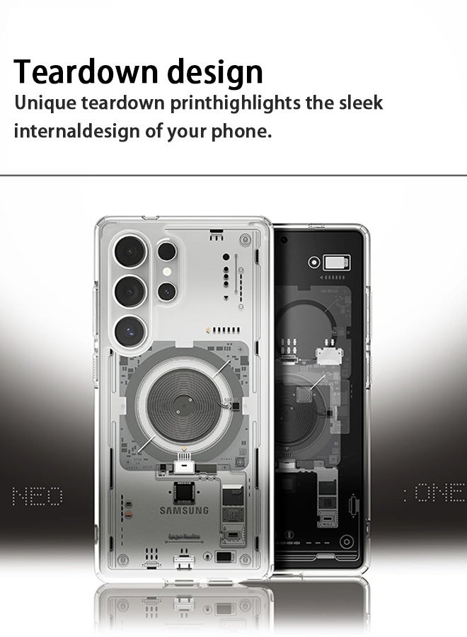 غطاء حماية هجين فائق من نوع MagFit لهاتف سامسونج جالاكسي S25 ULTRA مع تقنية MagSafe (2025) - نيو ون - Image 5